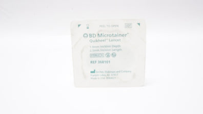 BD 368101 Microtainer Quikheel Lancet 1.0mm x 2.5mm